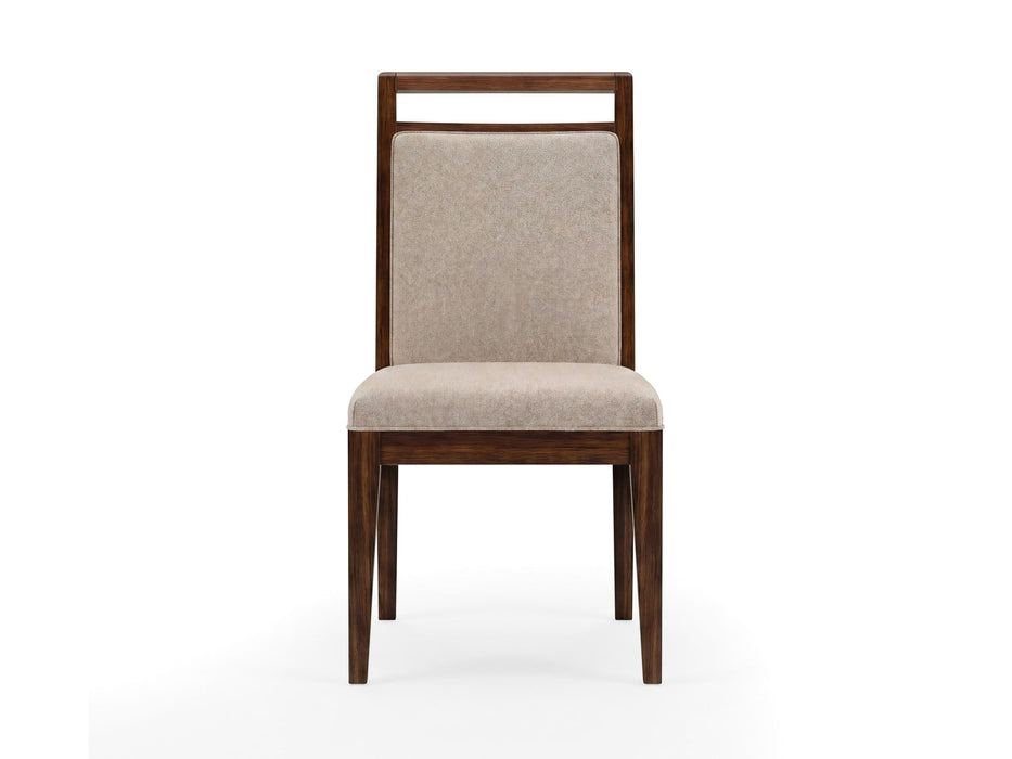 Reena - Upholstered Side Chair (Set of 2) - Rich Brown / Beige Magnussen Furniture
