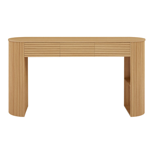 Retro Console Table With Storage, 3 Drawers Noble House