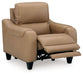 Mosswell - Power Recliner With Adj Headrest - Toffee Ashley®
