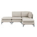 Upholstered Modular Sectional With Tall Legs, Medium Firm Seat Home Essentials