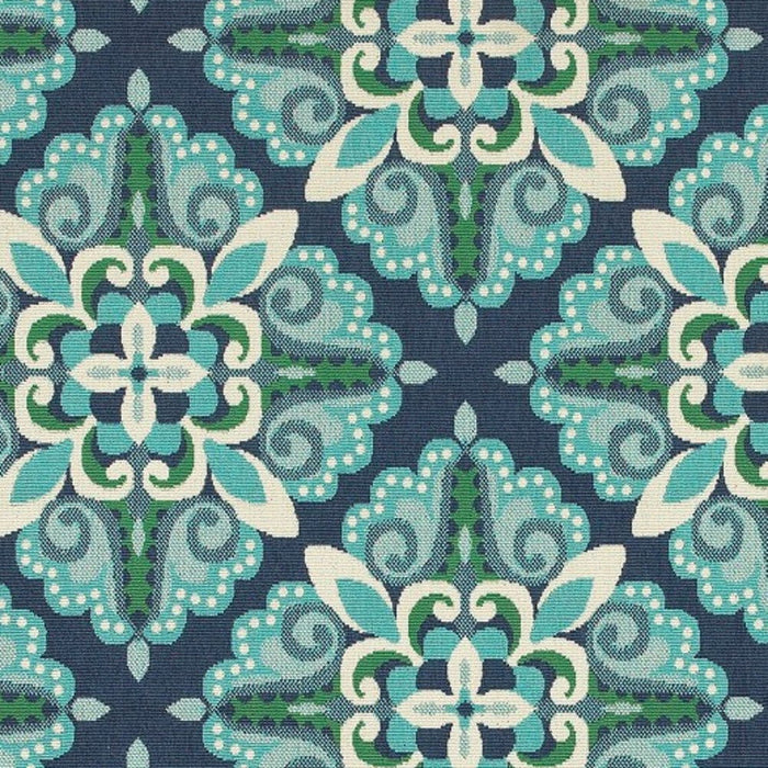 7' X 10' Indoor / Outdoor Area Rug - Blue / Green