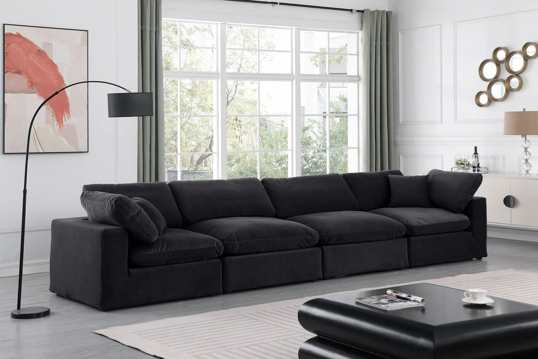 Comfy - Velvet Modular Sofa 4 Seats Meridian Furniture