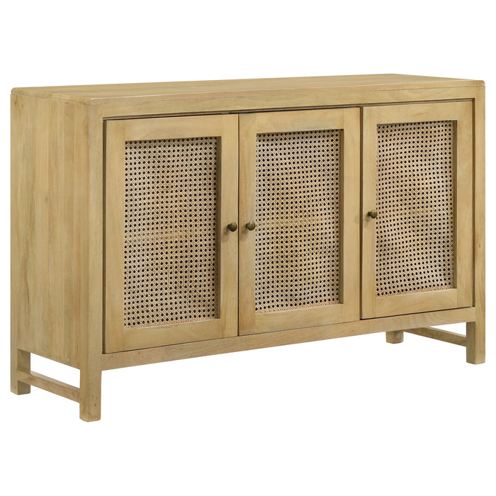 Ashton - 3 Door Accent Cabinet - Natural Furniture Max