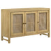 Ashton - 3 Door Accent Cabinet - Natural Furniture Max
