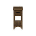 Accent End Table, 2 Tier, Narrow, Storage Drawer, Transitional - Walnut 8th Street
