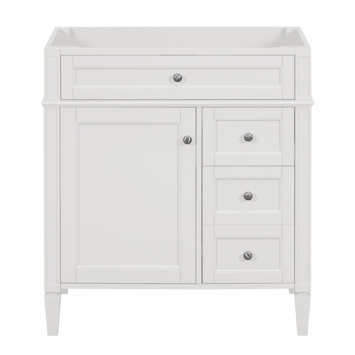 Bathroom Vanity With 2 Drawers And Tip-Out Drawer, Storage Cabinet Hearth and Haven