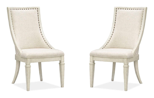 Newport - Dining Arm Chair With Upholstered Seat & Back (Set of 2) - Alabaster Magnussen Furniture