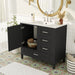 Bathroom Vanity, Modern Bathroom Cabinet With Sink Combo Set, Bathroom Storage Cabinet With A Soft Closing Door And 3 Drawers, Solid Wood Frame Hearth and Haven