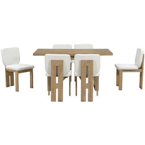 Dining Table Set For 6 With Upholstered Chairs Hearth and Haven