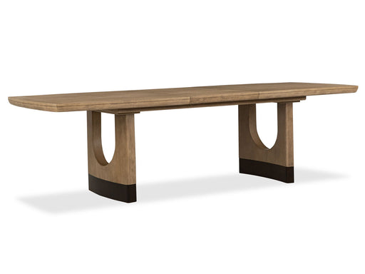 Tristan - Extendable Trestle Dining Table - Swiss Coffee Magnussen Furniture