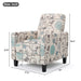 Push Back Upholstered Recliner Armchair Noble House