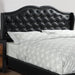 Bed With Curved Wingback Headboard, Button Tufted Upholstered Home Essentials