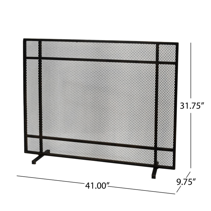 Elegant Iron Fire Screen For Fireplace Protection