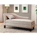 Chaise With Nailhead Trim And Plush Pillow Home Essentials