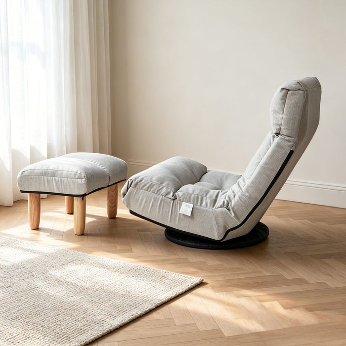 Adjustable Japanese Reclining Floor Chair Sofa With Metal Frame For Living Room Home Essentials