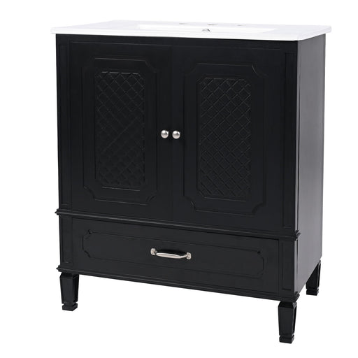 Bathroom Vanity With Sink, Soft Closing Door, Multi Functional Storage Noble House