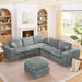 Sectional Sofa With Moveable Ottoman Home Essentials