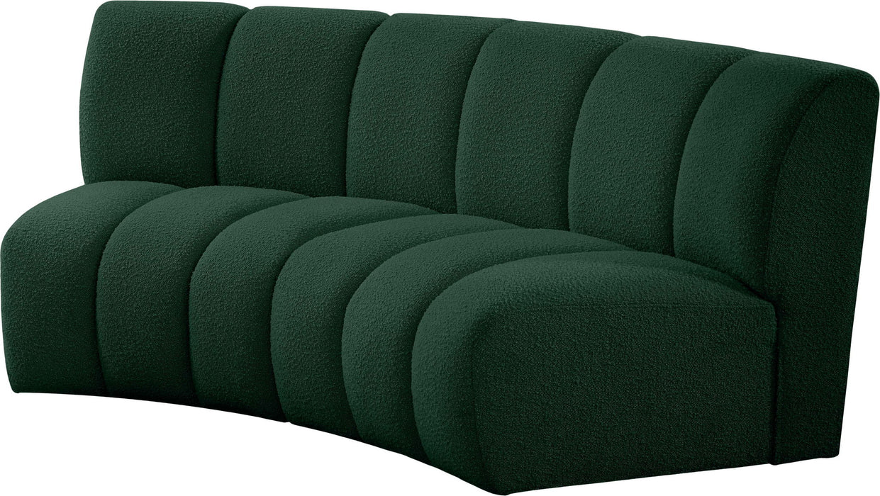 Infinity - 2 Piece Boucle Modular Sectional Meridian Furniture