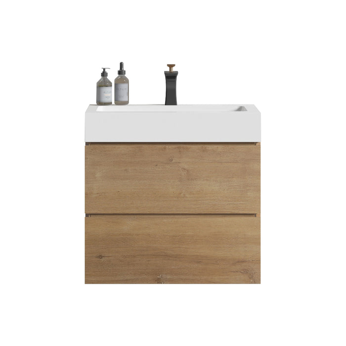 Alice - Bathroom Vanity With Sink, Large Storage Wall Mounted Floating Bathroom Vanity For Modern Bathroom Home Essentials