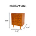 3 Drawer End Table With Charging Station For Bedroom - Natural Wood Home Essentials