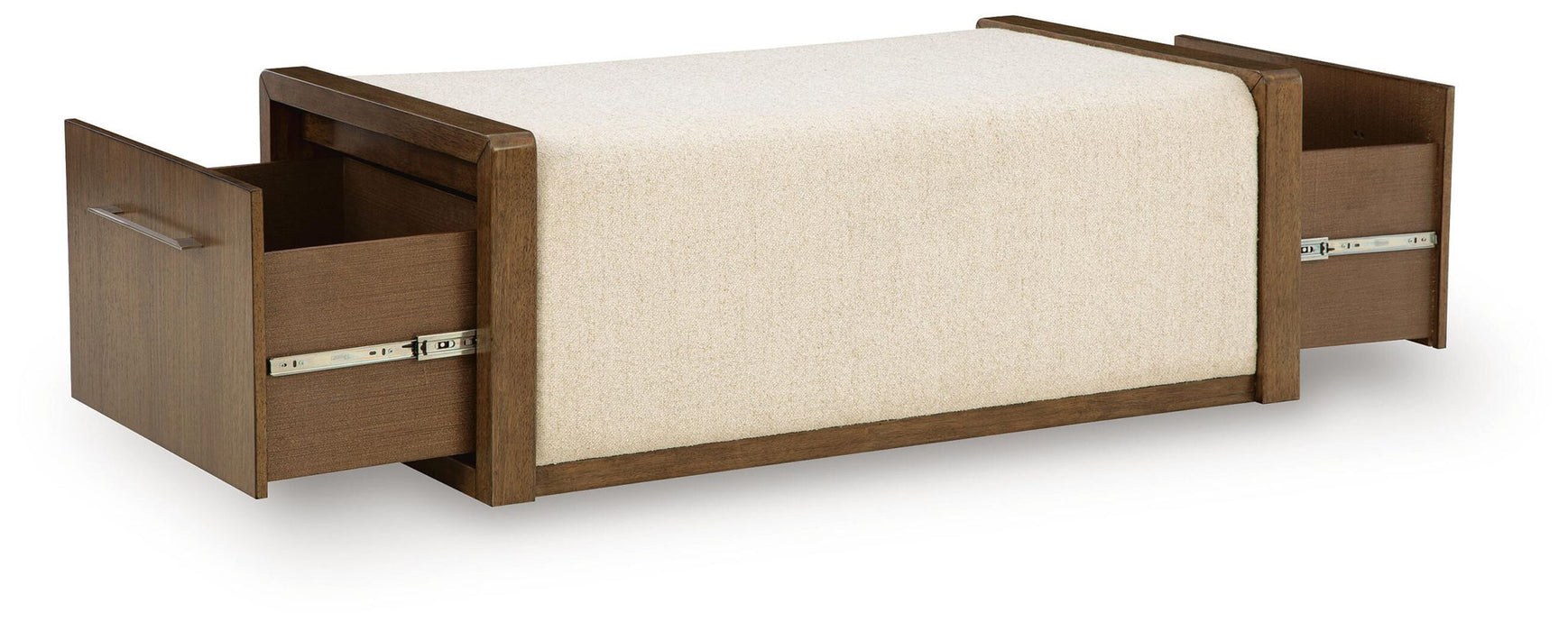 Marxmore - Upholstered Ottoman With Storage - Brown Signature Design by Ashley®