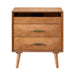 Nightstand With Charging Station, 2 Drawers And Open Shelf, USB / Type C Ports Home Essentials