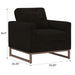 Accent Chair With Track Arm Design Emerald Home