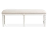 Willowbrook - Upholstered Bench - Egg Shell White Magnussen Furniture