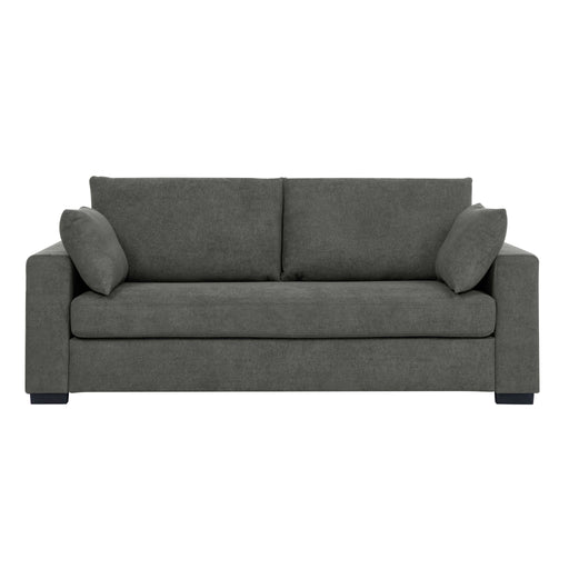 Upholstered Sofa With Toss Pillows - Dark Gray Home Essentials