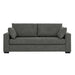Upholstered Sofa With Toss Pillows - Dark Gray Home Essentials