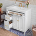 Freestanding Bathroom Vanity With Sink, Soft Close Door, Tip Out Drawer Noble House