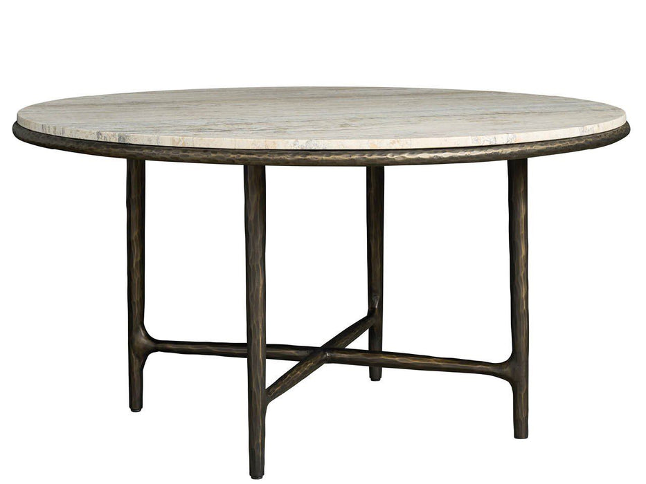 Griffith Park - Round Dining Table - Bronze / Gray