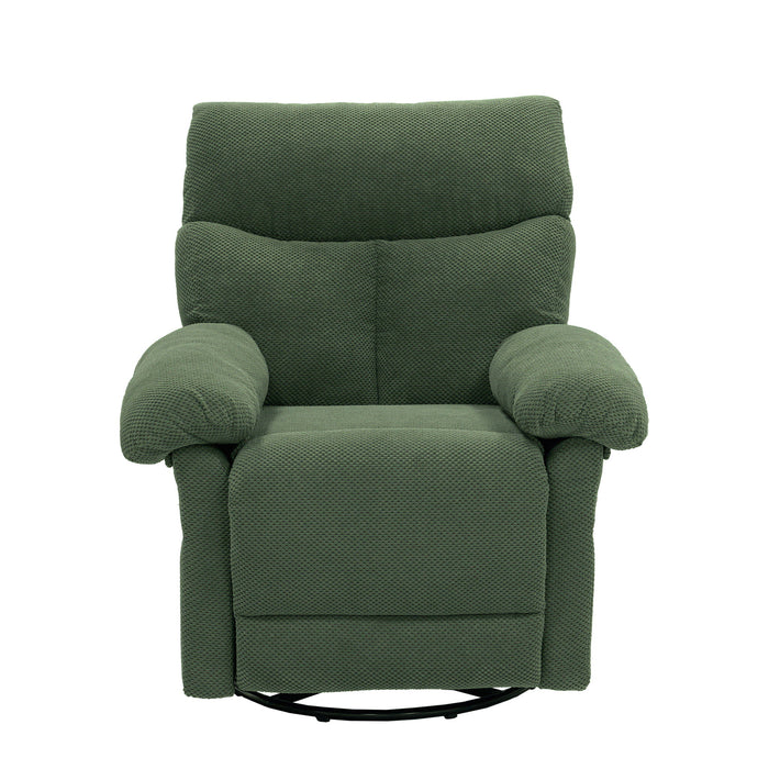 Swivel Rocker Recliner Chair With Manual Recline For Living Room Home Essentials