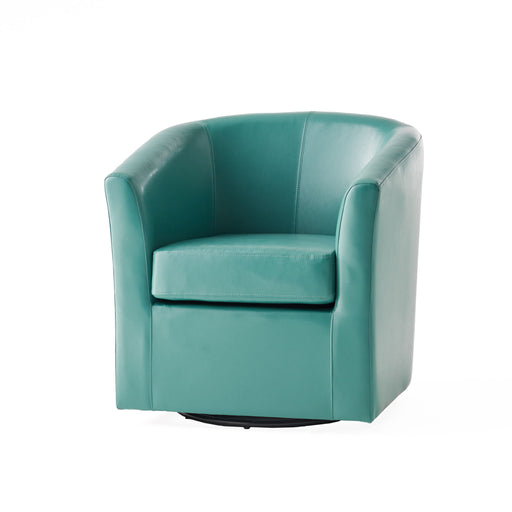 Melodize - Swivel Club Chair With Barrel Shape Design Noble House