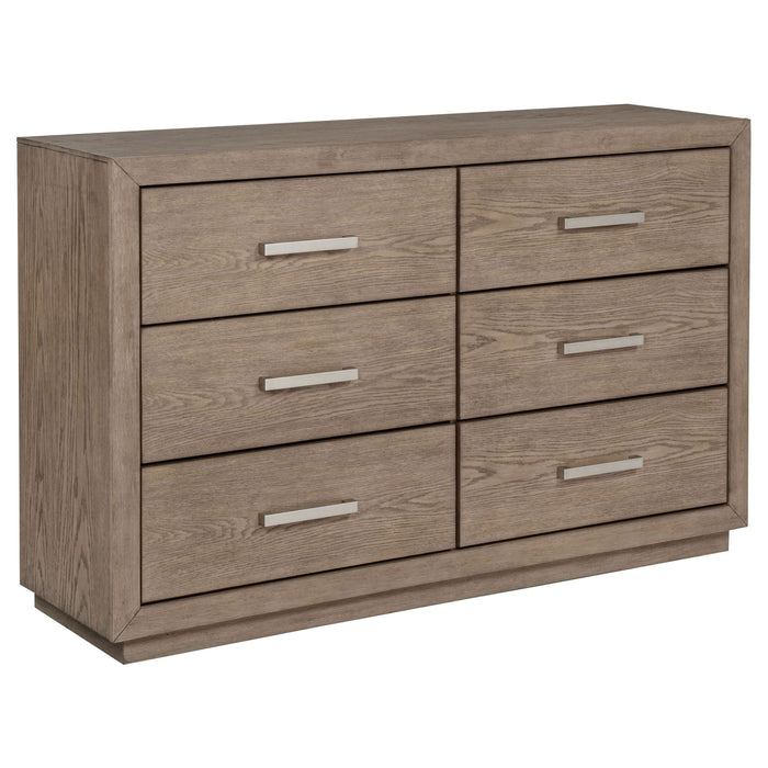 Gibbons - 6 Drawer Dresser With Ample Storage - Brown Furniture Max