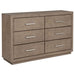 Gibbons - 6 Drawer Dresser With Ample Storage - Brown Furniture Max