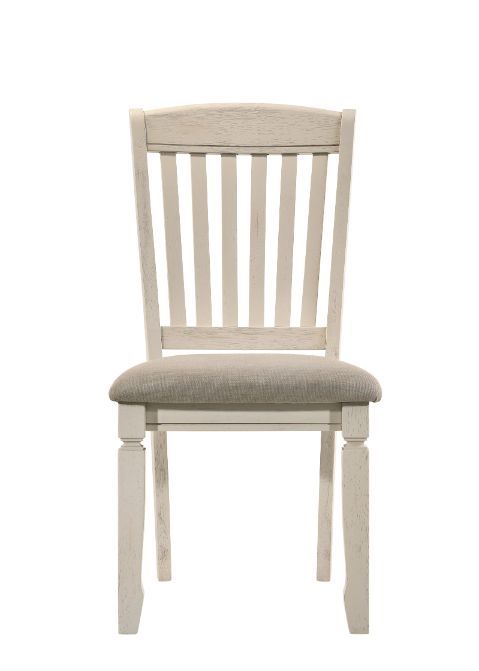 Fedele - Side Chair (Set of 2) - Tan Fabric & Cream ACME