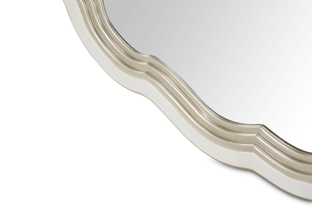 London Place - Wall Mirror - Creamy Pearl