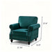 Upholstered Accent Armchair With Turned Legs For Living Room US Pride