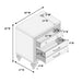 3 Piece Bedroom Set, Sleek Modern Bed With LED Nightstands Home Essentials
