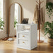 Nightstand With Door & Shelf, 2 Drawer Side Table Home Essentials
