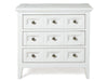 Heron Cove - Relaxed Traditional Chalk White Three Drawer Nightstand - Chalk White Magnussen Furniture
