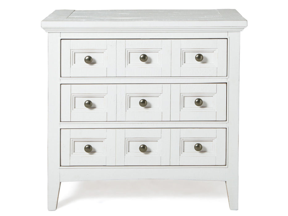 Heron Cove - Relaxed Traditional Chalk White Three Drawer Nightstand - Chalk White Magnussen Furniture