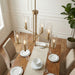 Timeless - 6 Lights Chandelier With Clear Ribbed Satin - Antique Brass / Clear / Gold Ashcroft Furniture