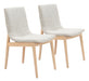 Raha - Dining Chair (Set of 2) - Gray / Whitewashed Zuo Modern