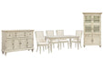Newport - 7 Piece Extendable Rectangular Dining Table Set Magnussen Furniture