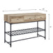 Brantley II - Sofa Table - Oak & Sandy Black ACME