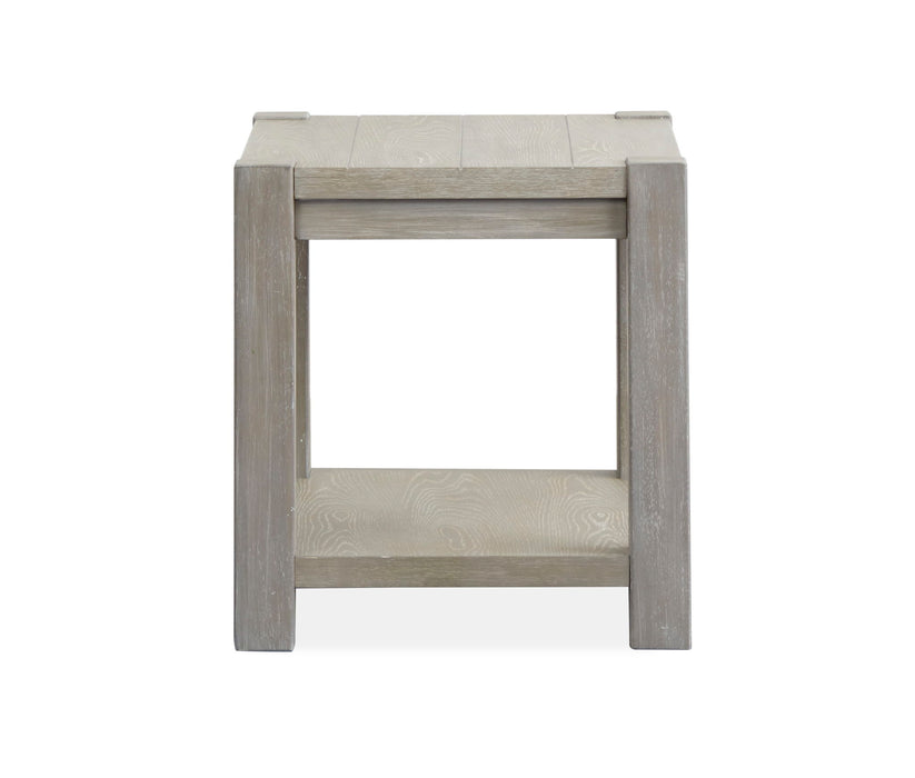 Burgess - Rectangular End Table - Calico Gray Magnussen Furniture