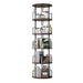 Rotating Bookshelf Tower 5 Tier Spinning 360 Degree Revolving Storage Shelf Home Essentials