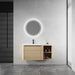 Wall Mounted Bathroom Vanity & Sink, Storage Shelves & Soft Close Door Home Essentials